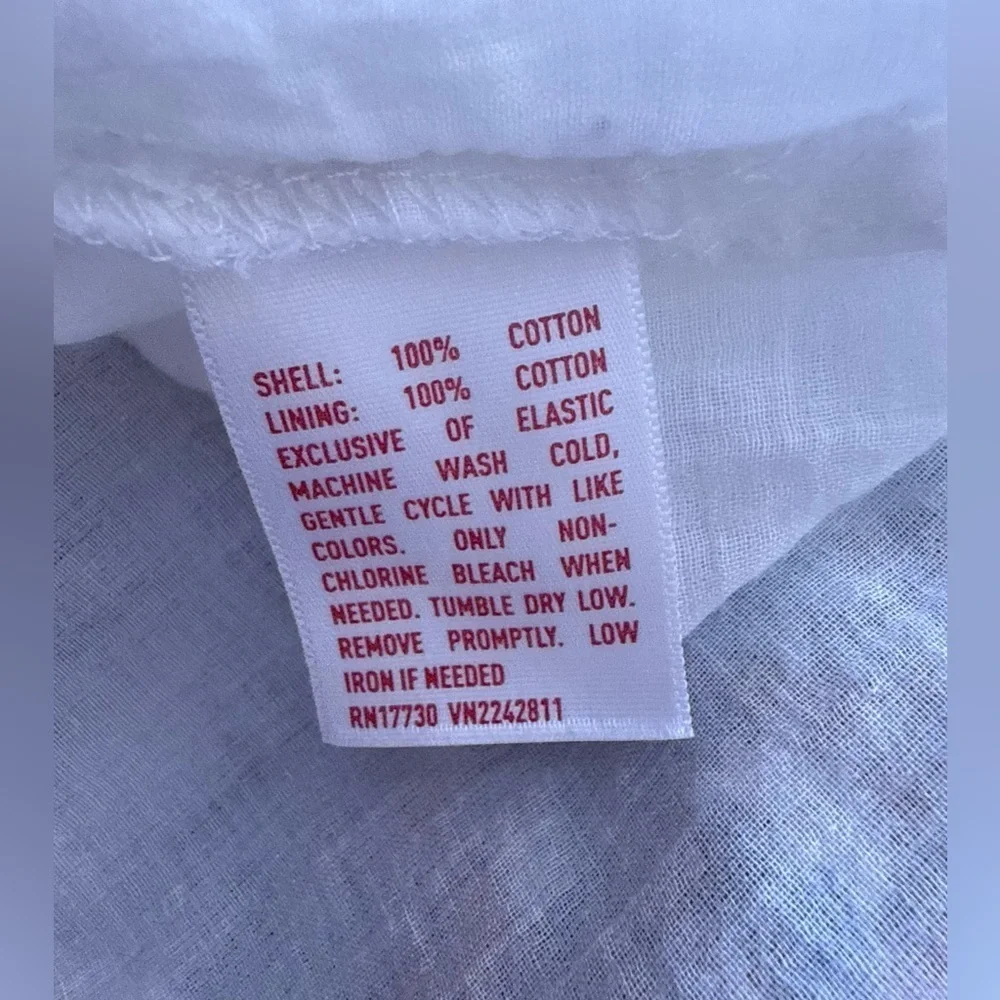 Vintage mossimo supply co hippie babydoll white blue patterned dress summer L - Picture 3 of 11